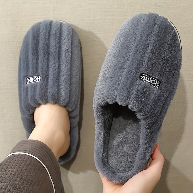 

Plus Size Fuzzy Slippers, Non Slides, Footwear