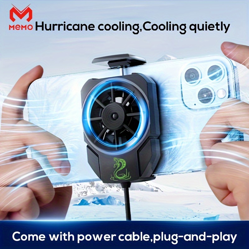 

Memo Fla4 Adjustable Height Phone Cooler Holder Flexible Home Easy Install Portable Usb Fan Phone Cooler