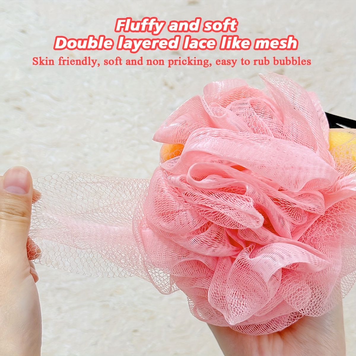 Large Soft Rubbing Bath Sponge Ball for Gentle Cleansing