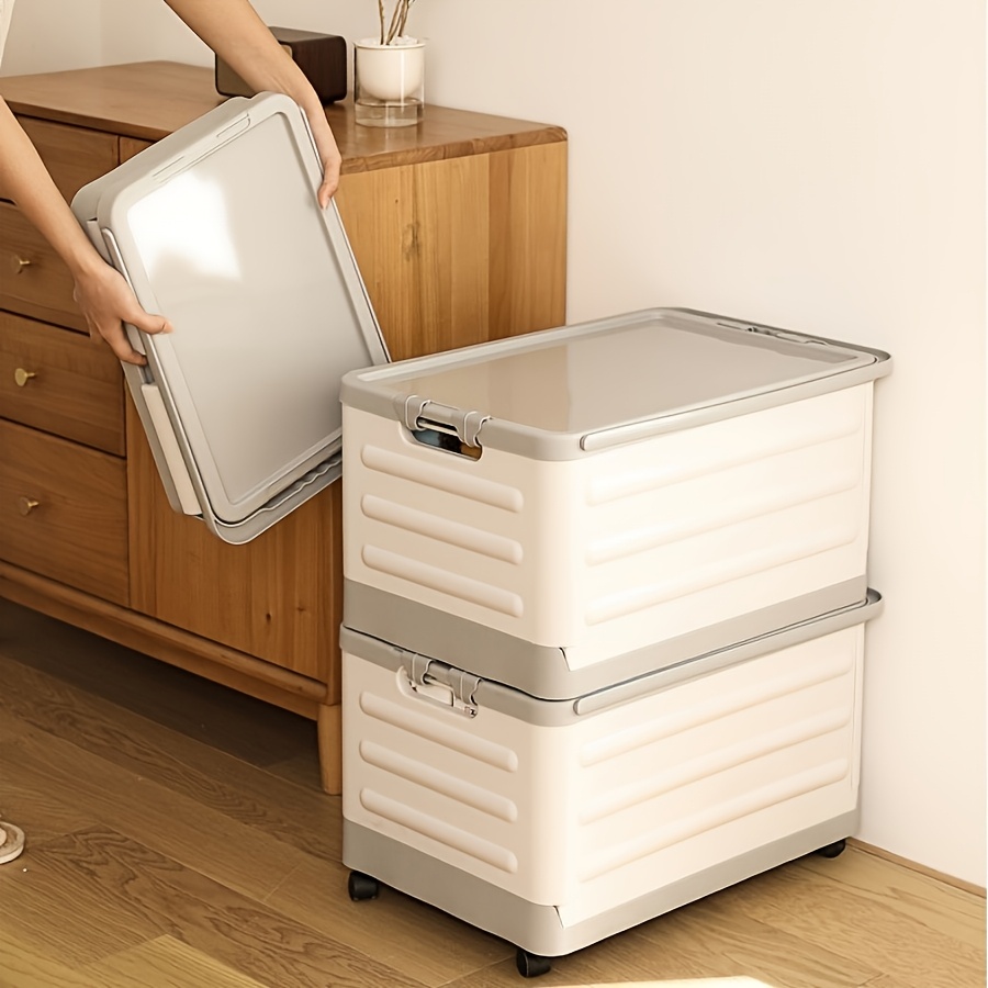 modern space saving storage bins for bedrooms wardrobes or laundry rooms with a   suitable for storing clothes accessories and household items   bedroom organizers plastic construction under bed storage Product details 0