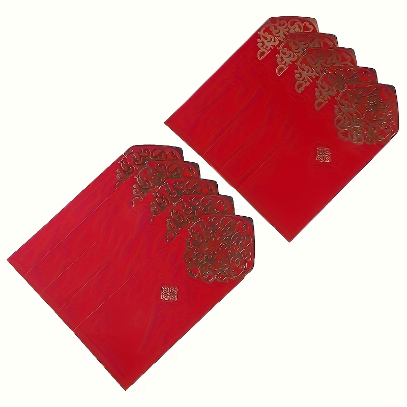 Porte-monnaie De Noël Pliant Rouge - Lot De 2 Avec 6 Compartiments - Enveloppe Cadeau Pour Argent Et Cartes - Fêtes De Noël