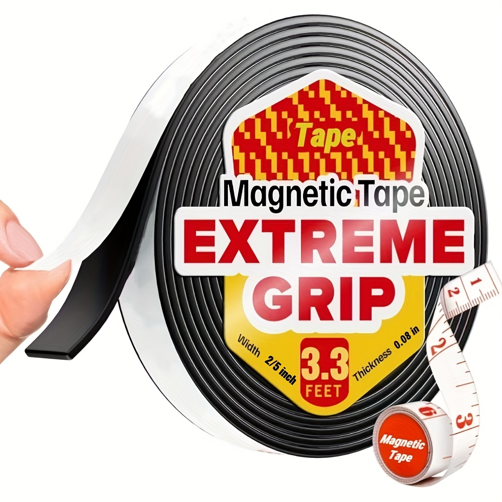 Flexible Magnetfolie Selbstklebend – 30 Mil Dick, 2' X 5' Schwarz | Ideal Für DIY-Projekte, Auto, Büro