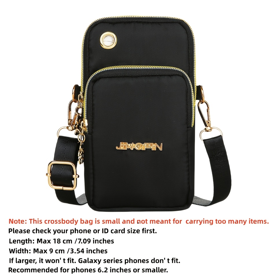 TEMU Fashionable Women's Shoulder Bag, Crossbody Phone Bag, Adjustable Shoulder Strap, Large Capacity, Can Hold Phones, Cards, And Wallets - Durable
