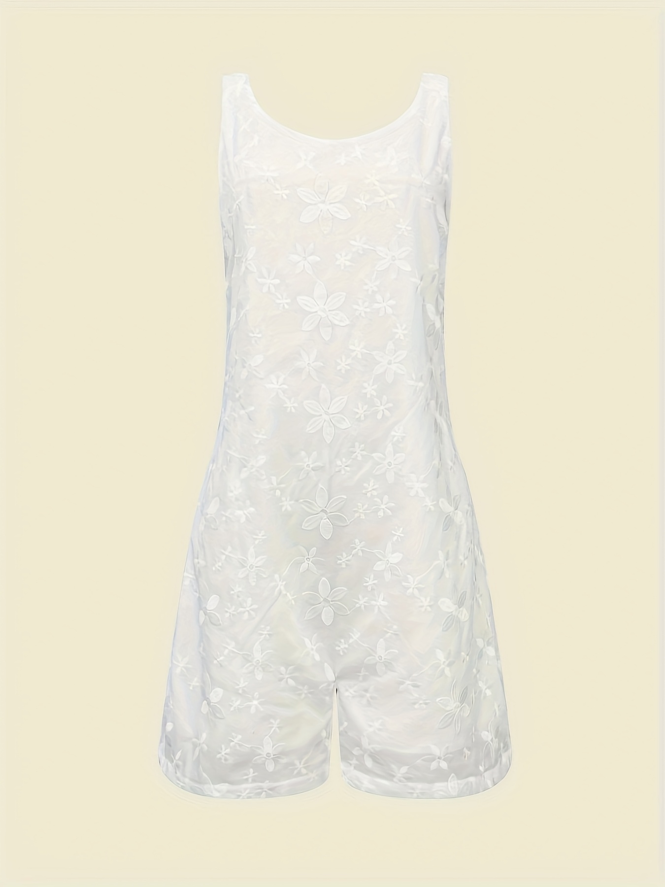 women' embroidered floral jumpsuit elegant casual Temu Portugal