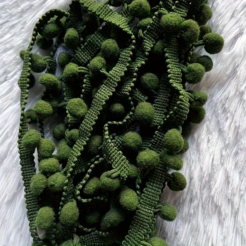 E-shop 3 Yards Pom Pom Spitzenschiereisen, Ballfransenband zum Nähen, für Party- und Heimdekoration, Bastelarbeiten, Kleidung, Handwerksdekoration