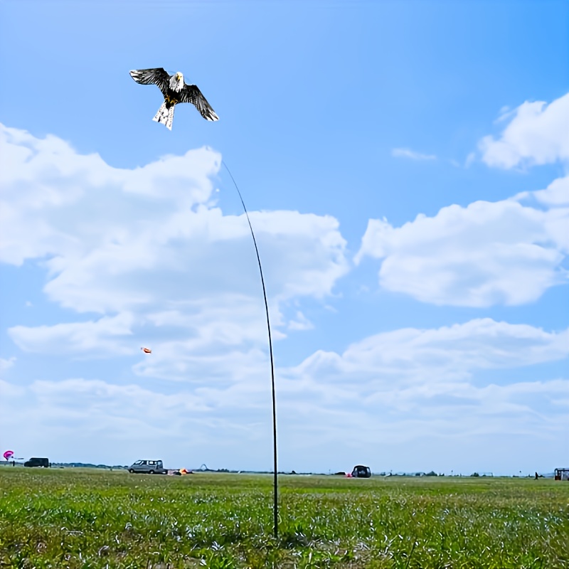   hawk   with pole for crop farm protection bird deterrent   with 4 meter pole