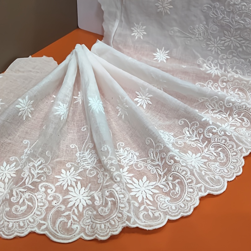 1yard Embroidered Lace Width 26cm Skirt Edge Sleeve Decoration Handmade Lace Accessories