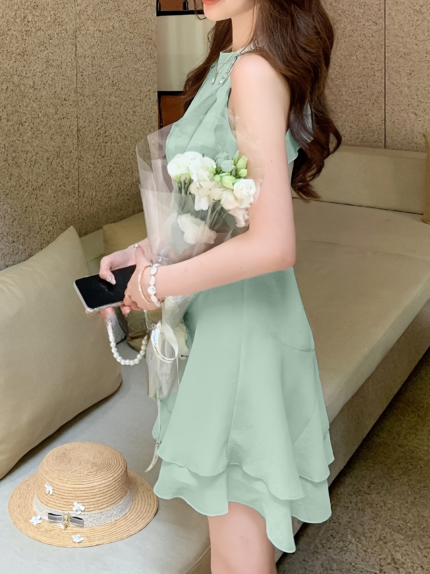 strapless open back dress Fascinator Hats for Woman Tea Party Church Headwear main image 1