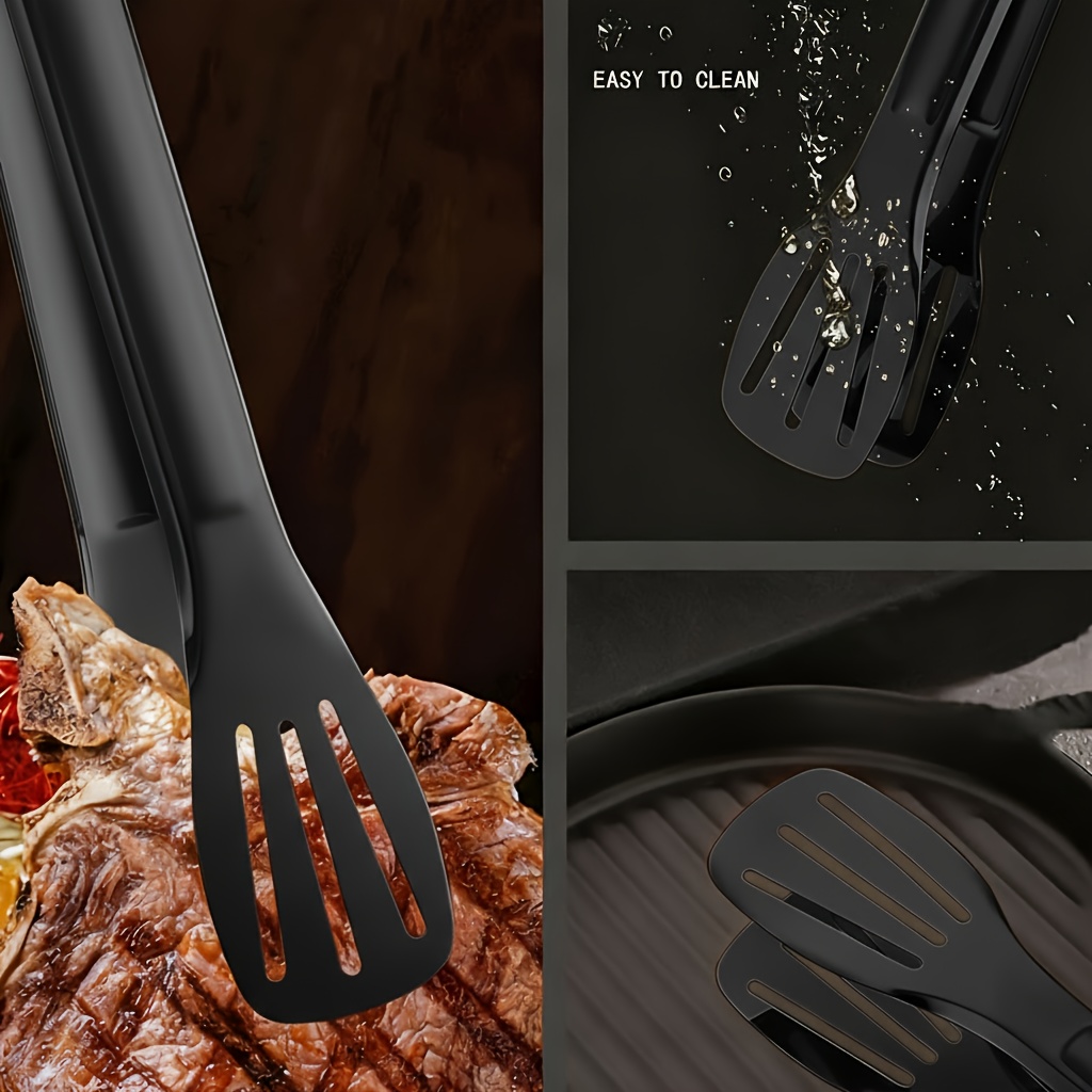 Juego de utensilios de cocina multifuncional para exteriores de acero inoxidable, pinzas multifuncionales para aperitivos, pinzas para barbacoa, pinzas para pan, pinzas para cubitos de hielo, opción ideal para hornear y acampar