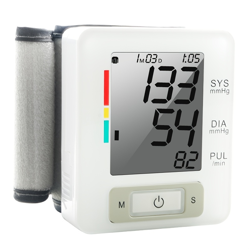   wrist   with large lcd display portable wrist   adjustable cuff   detection and irregular heartbeat alert blood pressure measurement battery operated batteries not included Product details 0