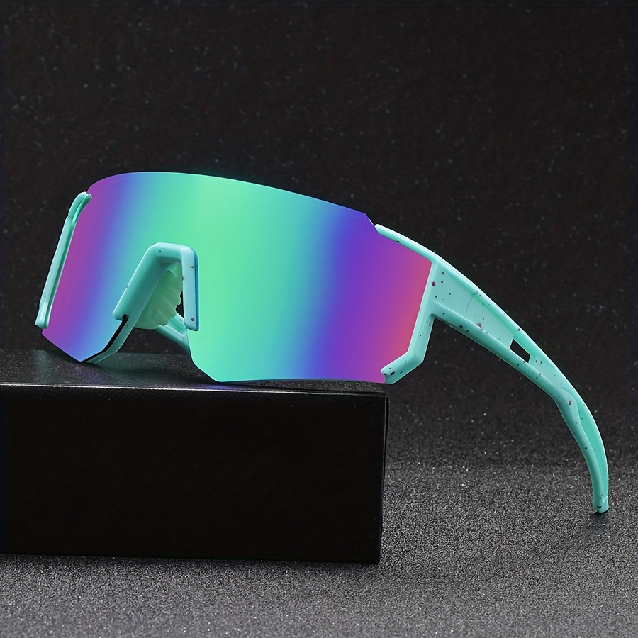 Image of Fashion Men's Sunglasses, Futuristic Oversized Frame, Suitable For Men, Women, And Styling, Without Battery