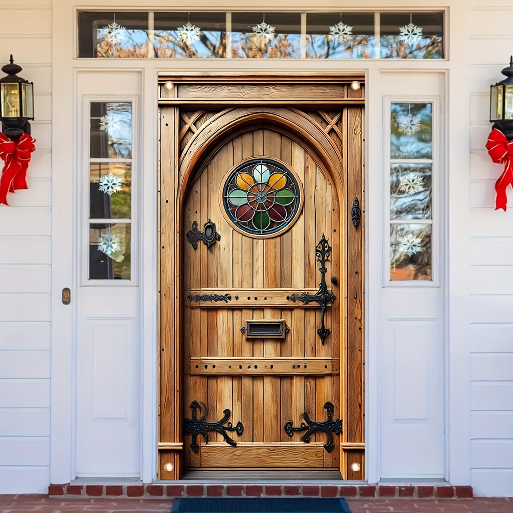 

Versatile Polyester Door Banner - 35x70 Inches, Perfect For Seasonal & Party Decorations, Easy Hang Front Door Backdrop