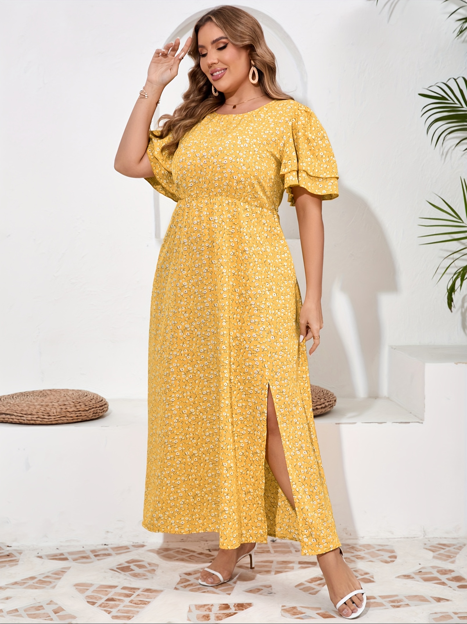 chinese dress ladies Navy Cotton Sleeveless Maxi Dress - Casual Dresses main image 0