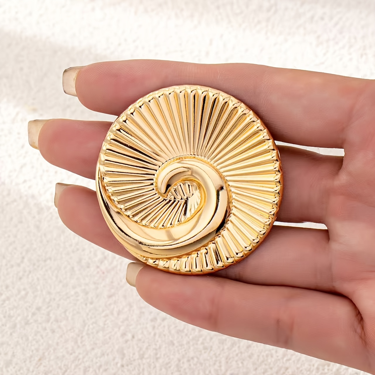 TEMU Broche con de metal, moda minimalista transfronteriza, adecuado para el uso diario y de negocios de mujeres