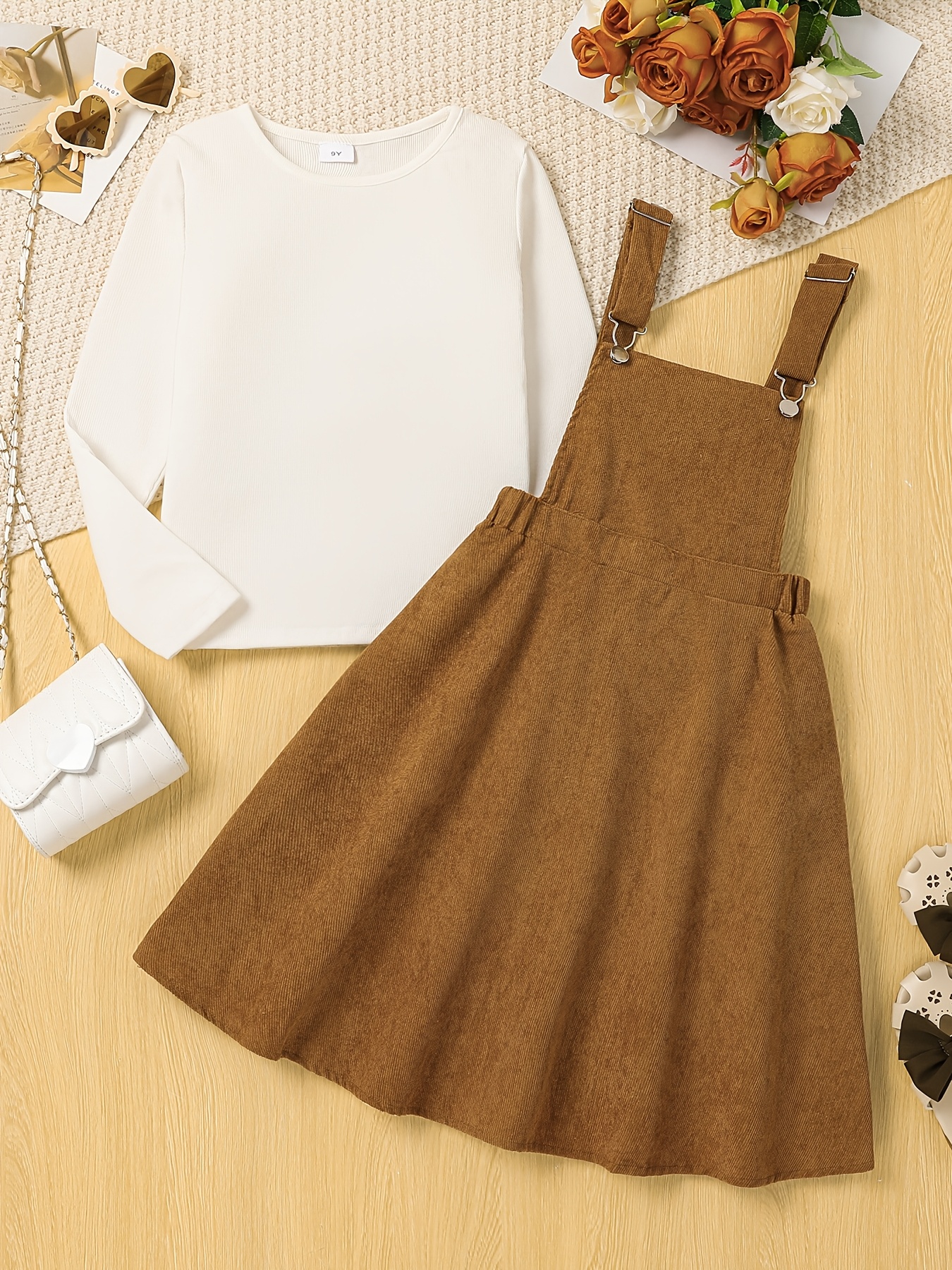 overall dress girls sold on Temu United States