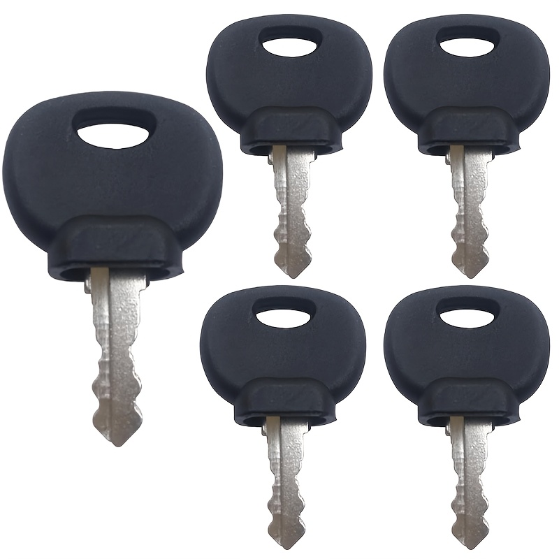 Image of 5pcs Ignition Keys 14707 5755124 8u-9569 14603 8035807, Vehicle Security System, Sleek , Durable Key Material, Ignition Switch Keys, Car Enthusiasts, Without Battery