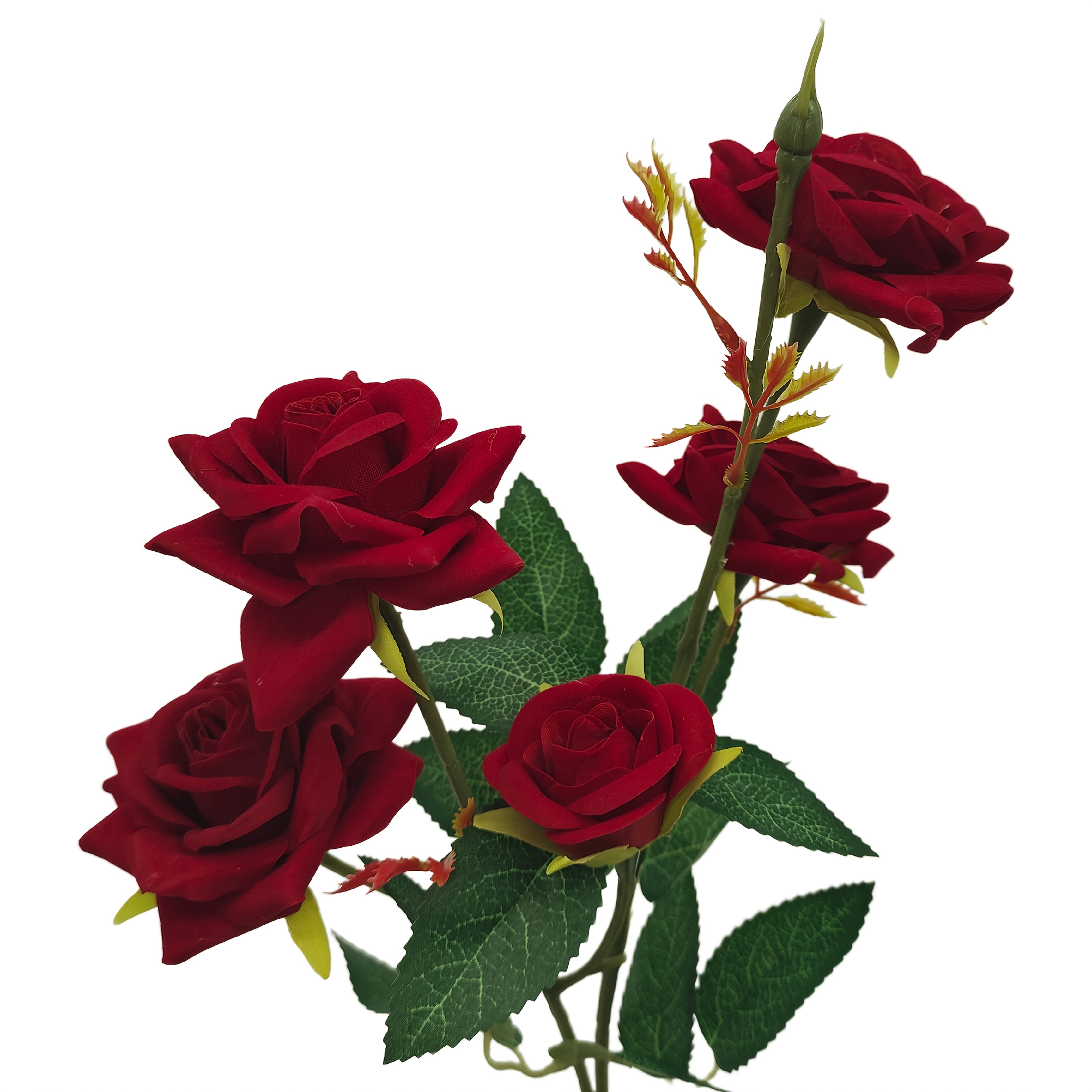 -head Flannel Rose, Wedding Flower Rose Simulation Flower, Room Decoration Ornaments