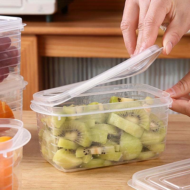 5 pcs clear plastic food storage containers   fridge organization and travel made of   pp material details 3