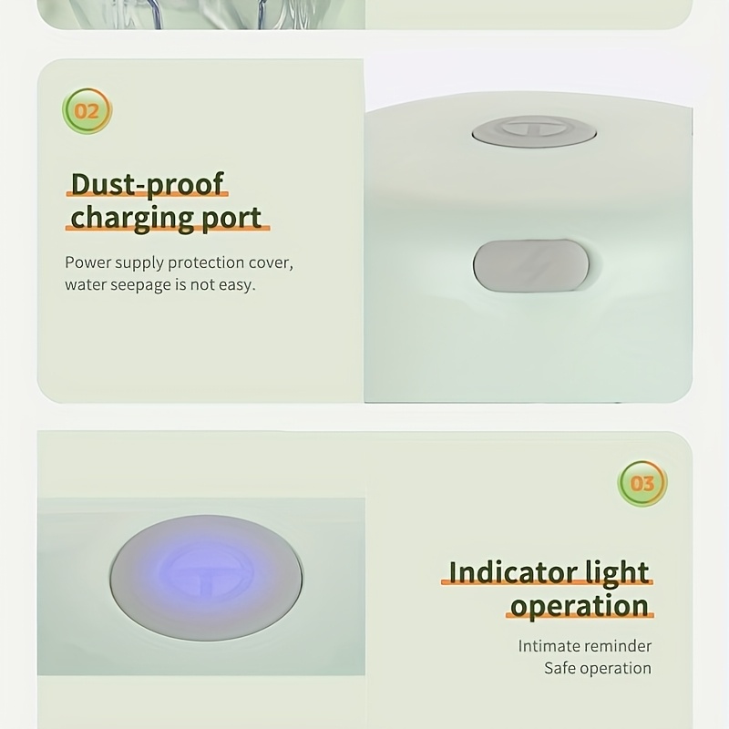 usb rechargeable mini electric garlic chopper food mill portable   for mashing garlic ginger chili onion meat durable plastic 36v safe voltage easy clean kitchen appliance garlic masher sleek appliance transparent container Product details 2