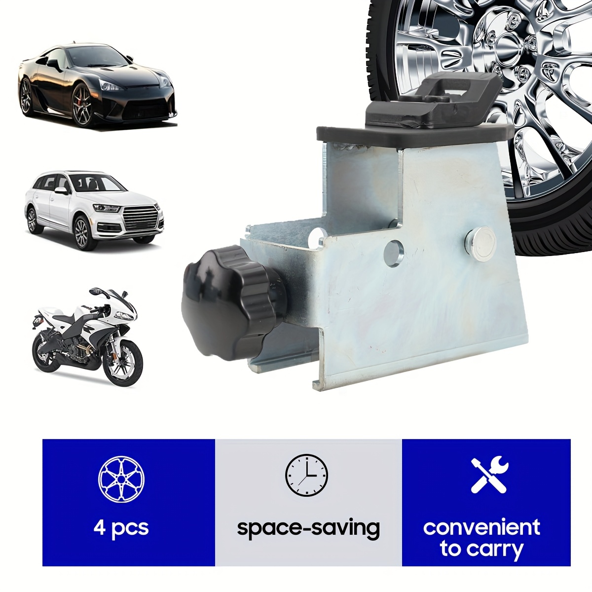 4 Tire Changer Adapters for Motorcycle & ATV Wheel Rim