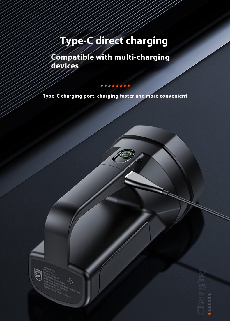 Philips Rechargeable Battery Flashlight, Ultra-Long Life, High Capacity, Portable Spotlight for Outdoor and Emergency Lighting