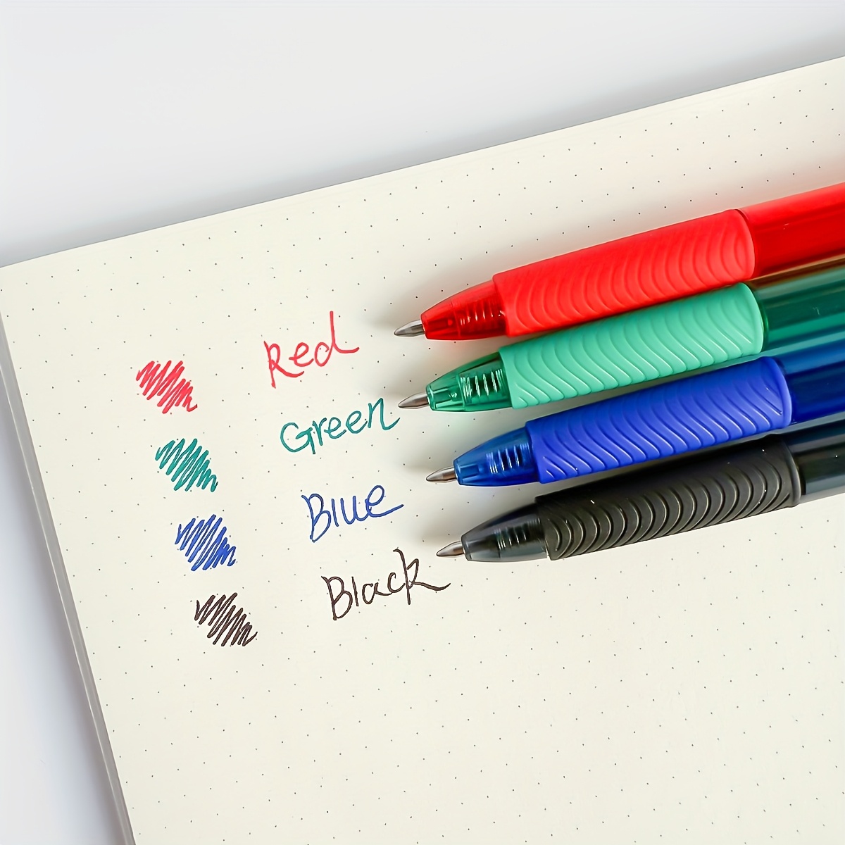 TEMU Stylos à Gel Rétractables 8/6/4 Couleurs, Crayons de Couleur, 0,7 mm, Encre Multicolore, Écriture Fluide, Stylo Esthétique, Idéal pour ,