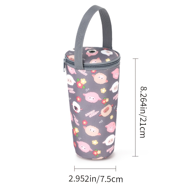 TEMU 1 , Bolsa térmica floral de moda para té de leche, Bolsa de hielo para exteriores, Sin