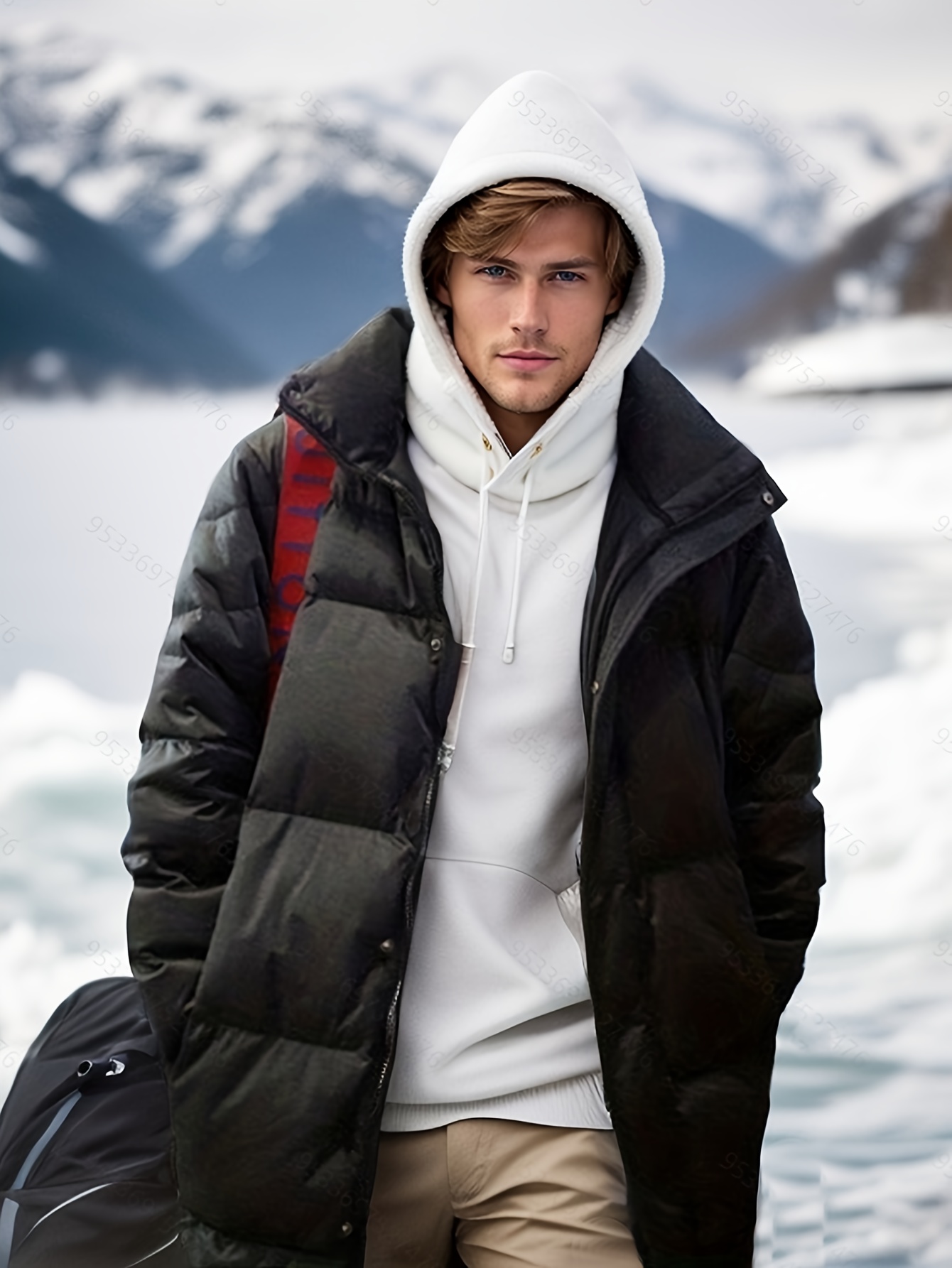 Manteau D'hiver Homme Grande Taille - Parka Chaud Doublé - Blouson Décontracté Classique - Pour Mi-saison Et Extérieur
