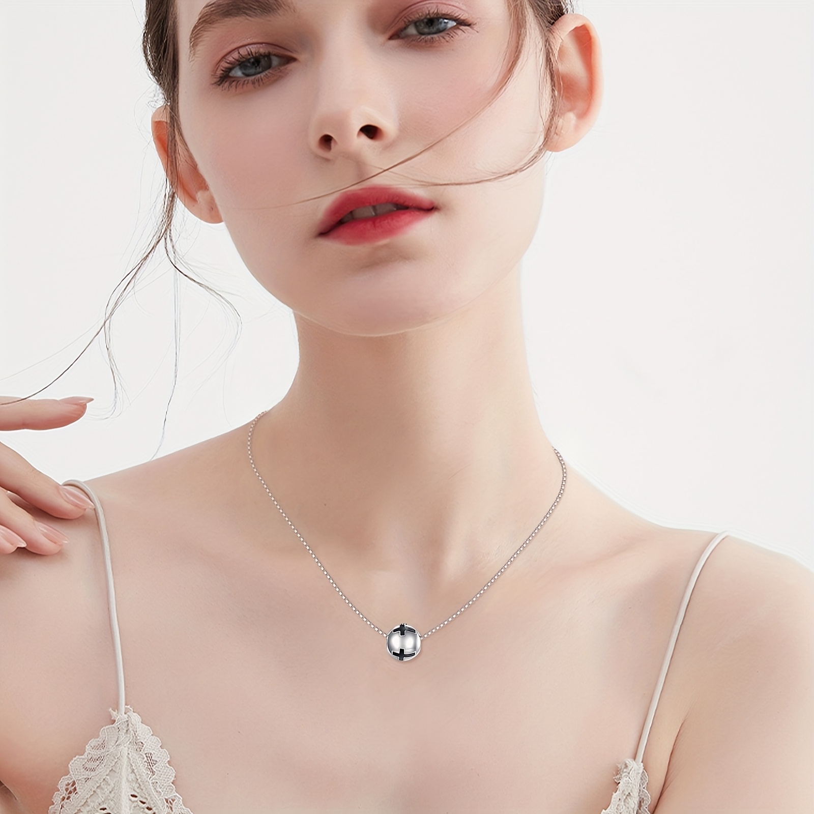 Cross Urn Necklace for Ashes, 925 Sterling Silver
