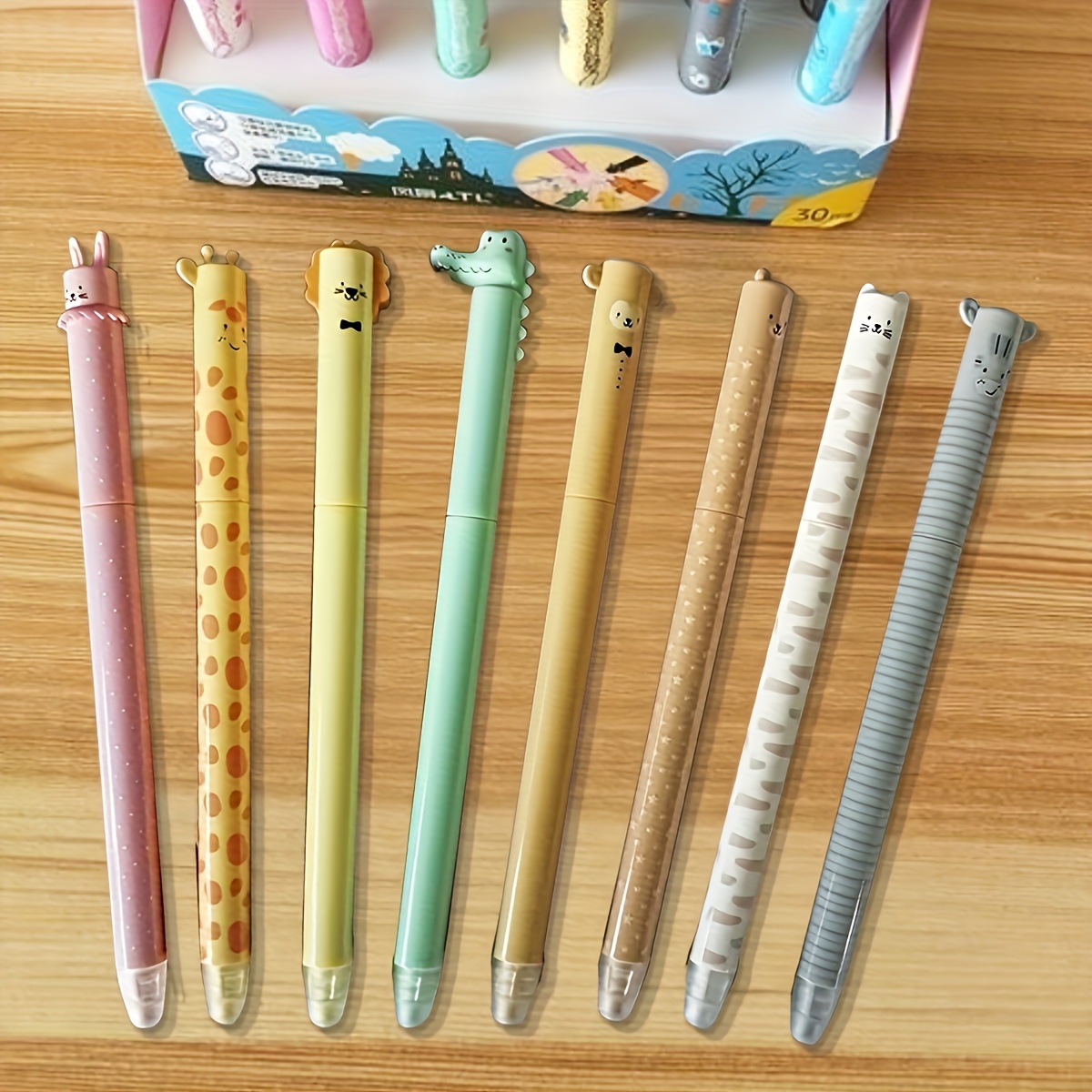 cute animal shaped gel pens set 8 designs adorable   pens for   supplies fun party favors gifts retractable plastic pens with medium point cute pens school stationery   design durable writing tools Product details 4