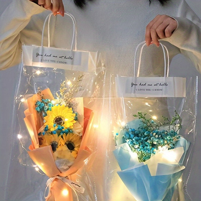 Bolsas transparentes para flores - Alta Calidad - Envío Rápido