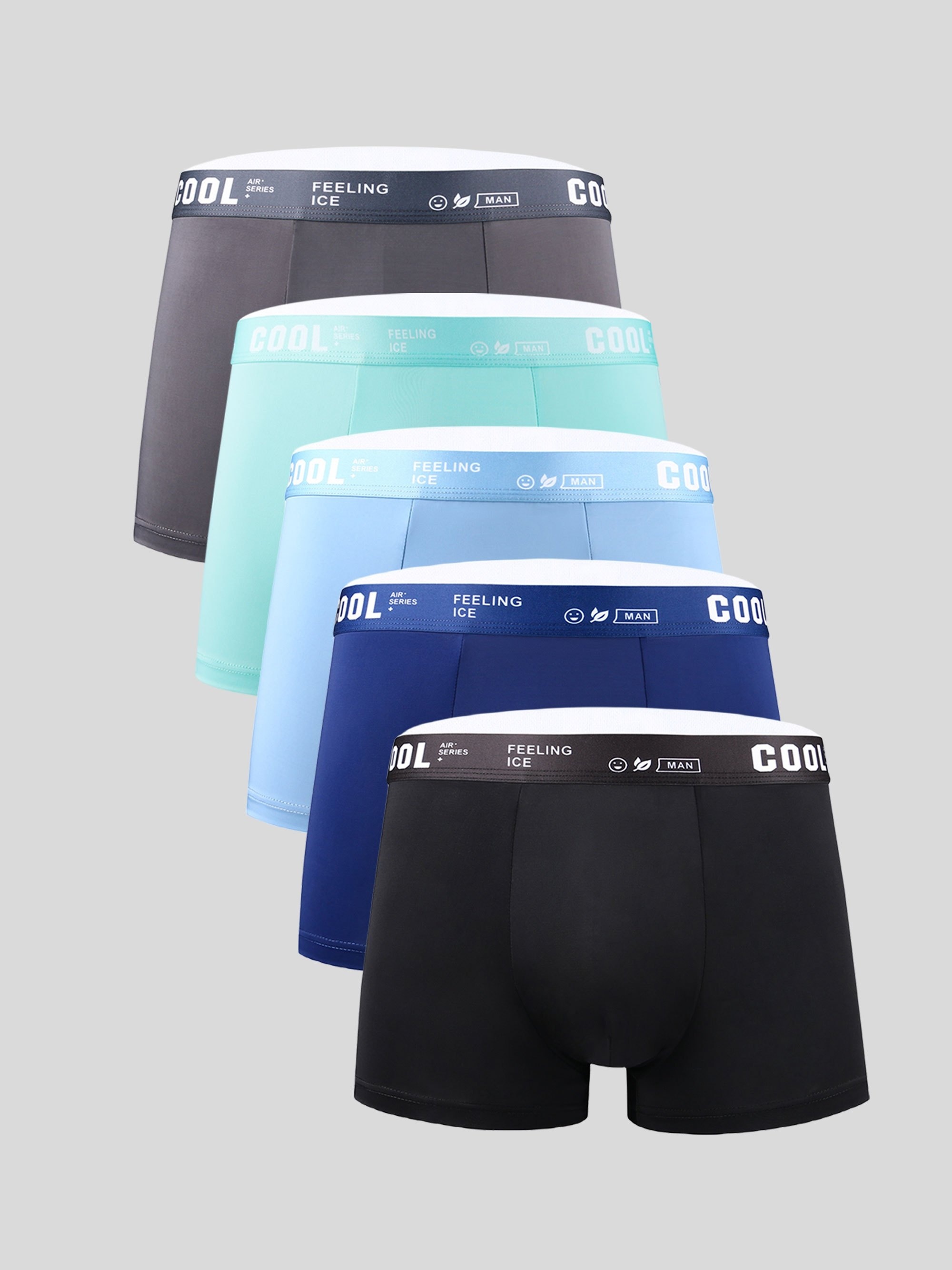 Asian Size Men's Ice Silk Thin Breathable Comfy Boxer Briefs - Temu
