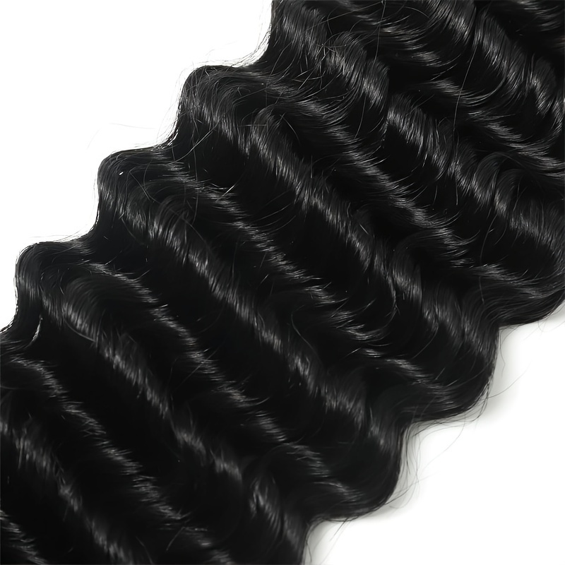 Deep Wave Bulk Human Hair for Braiding No Weft 3.53oz (1 Pack-2