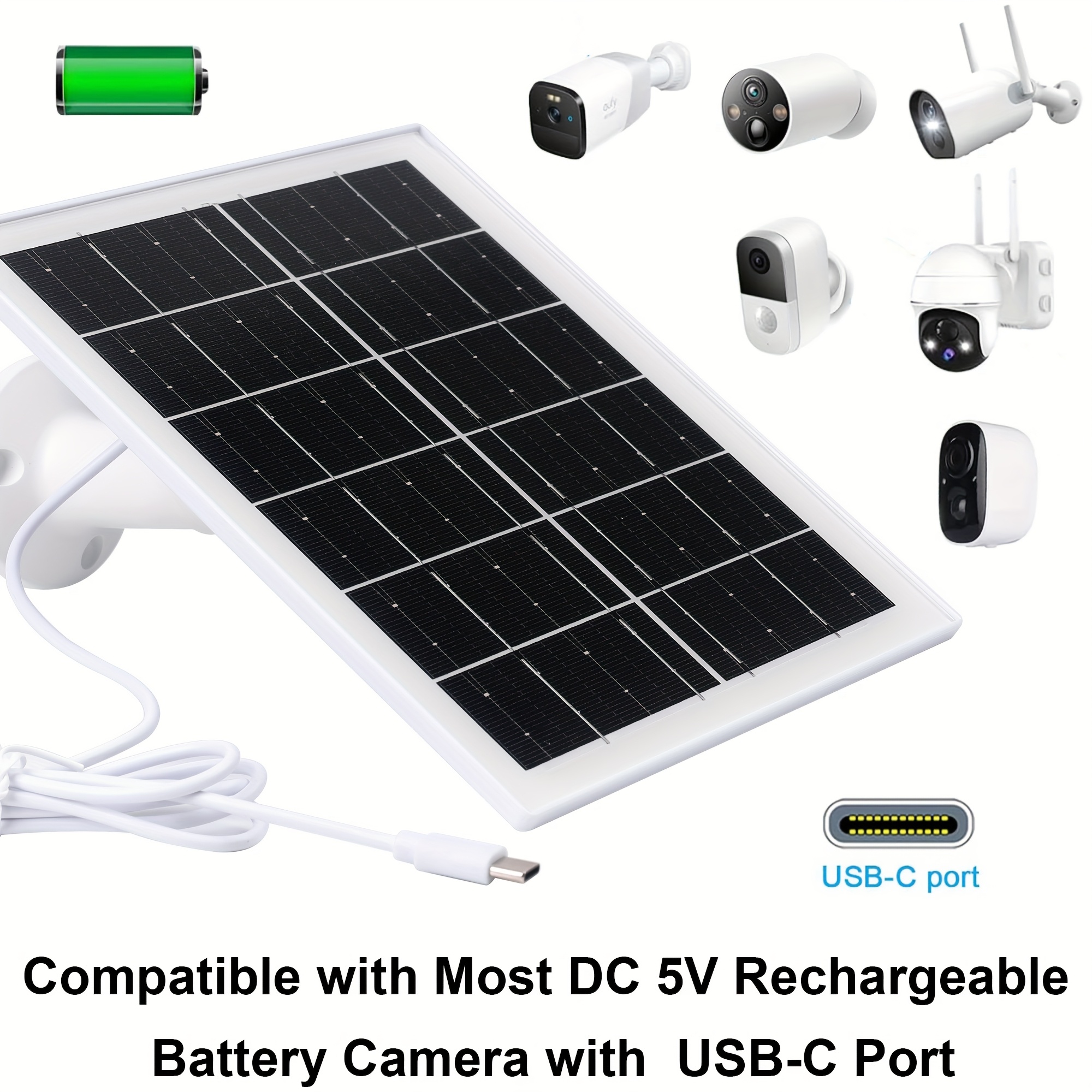 5w high   battery solar panels, 5200mah portable solar charger with usb connector for outdoor built-in battery security cameras and string lights, solar panel with battery, solar usb charger, solar panel portable, solar battery charger, outdoor power supply, lightweight panel, foldable solar setup, high  cells, durable solar cells, solar power bank, camping gear,     Product details 3