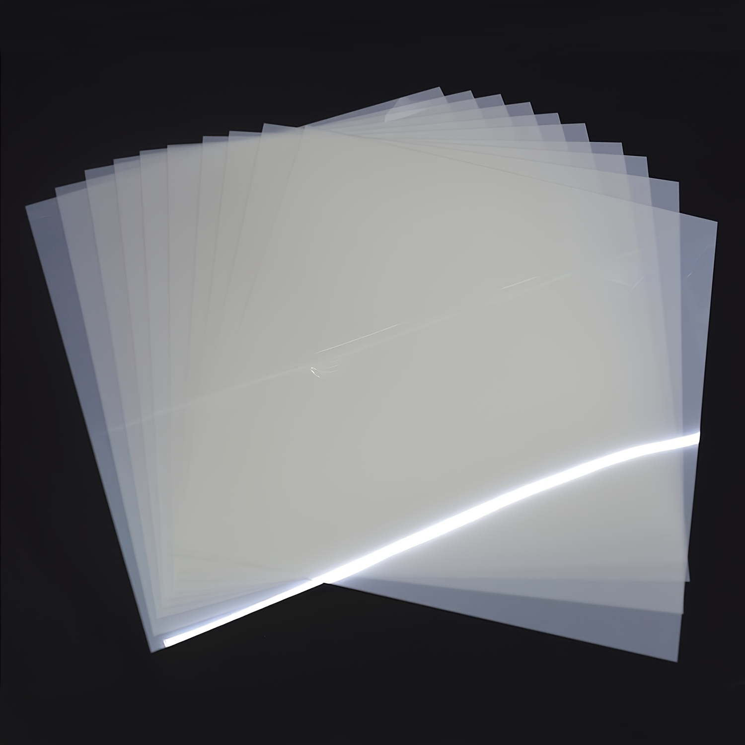 TEMU 12pcs 12 X 12 Inches Pet Blank Stencil Sheets, 7.5 Mil Acetate Sheets, Large Stencil Sheets Template Material, Make Your Own Stencil For Vinyl
