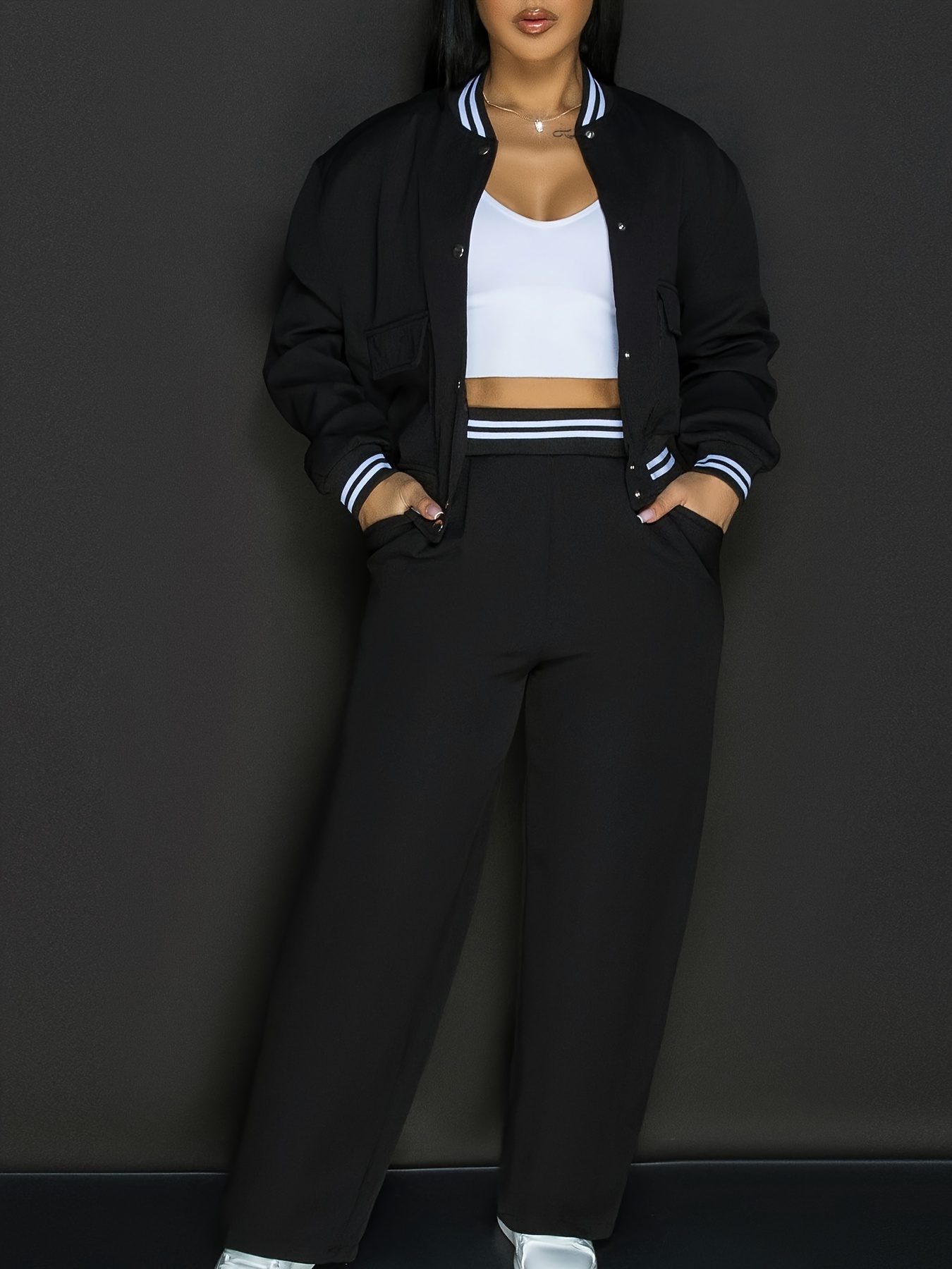 Full length front view of the suit set - Image 16