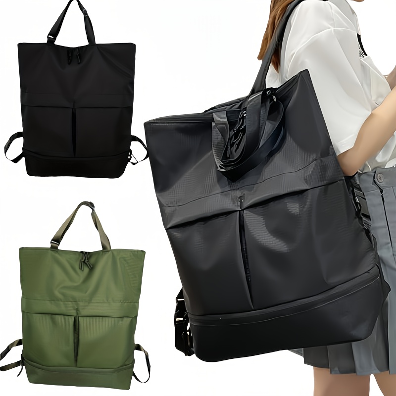 

Large Capacity Backpack - Stylish & Nylon, Travel, Shopping & Use - Design /black