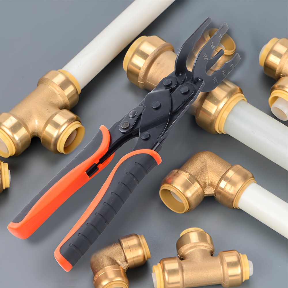 TEMU Manual Pushfit Fitting Disconnect Tool For 1/2, 3/4, 1 Inch Pex Pipe, Connection Removal Tool, Construction, Pipe Maintenance Diy Tool