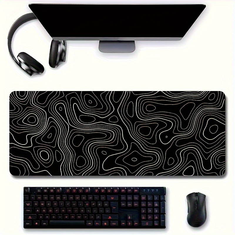 

Extra-large Abstract Mouse Pad - Washable, Non-slip Rubber Desk Mat For Office & Gaming, Premium Computer Accessory, Christmas, Thanksgiving, And Halloween Gifts, For Halloween