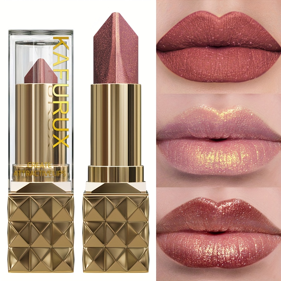 Image of 1pc Two- Lipstick, Not Sticky, Waterproof, Pearlescent Lipstick, Matte Lipstick, Lasting Makeup, Sparkle, , Vibrant Colors, Lipstick Pen, Lipstick Stick, Lip Balm, Lip Liner Pen, Lip Gloss, Lip Glaze
