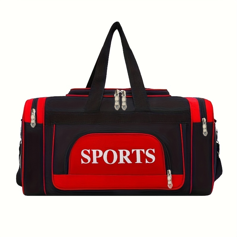 Image of Men's Large Handbag/tote Bag, A Nylon Color- Men's Tote Worn As A Single-shoulder Or Crossbody Bag With Zipper Closure, A Travel Bag For And Travel Storage