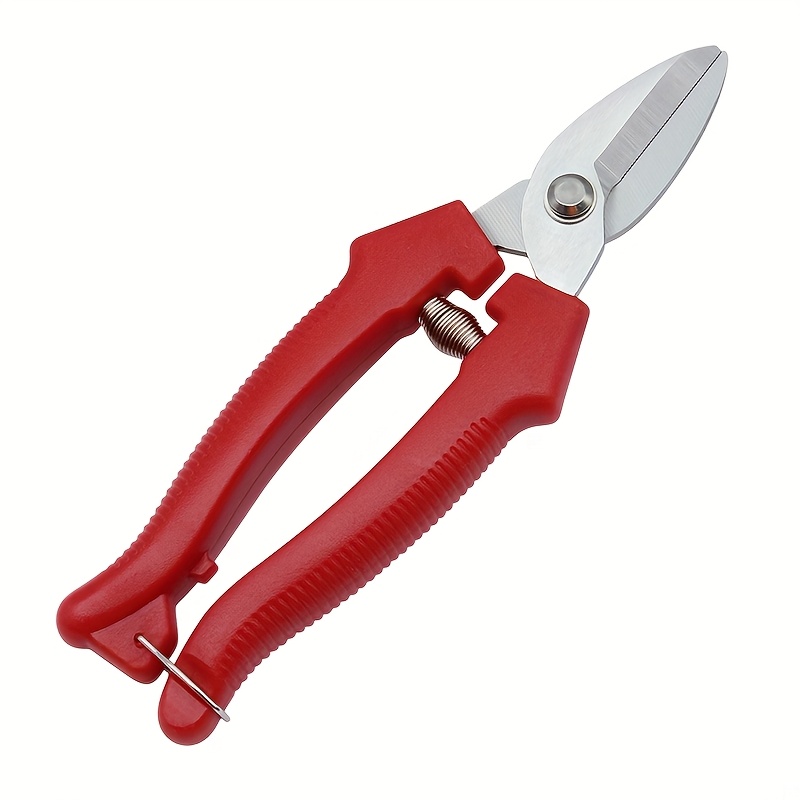 TEMU 1pc Professional Floral Scissors With -grip Handles, Sharp Blades For Precise Trimming - Ideal For Flower Arranging, Garden Pruning, Plant Care,