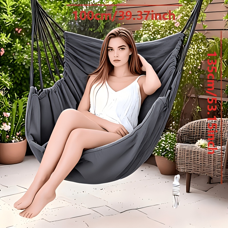 TEMU Sillón Columpio Colgante para Exterior/Interior, Estructura con Diseño y , Portátil y Fácil de Instalar, Adecuado para Jardín, , , Dormitorio.