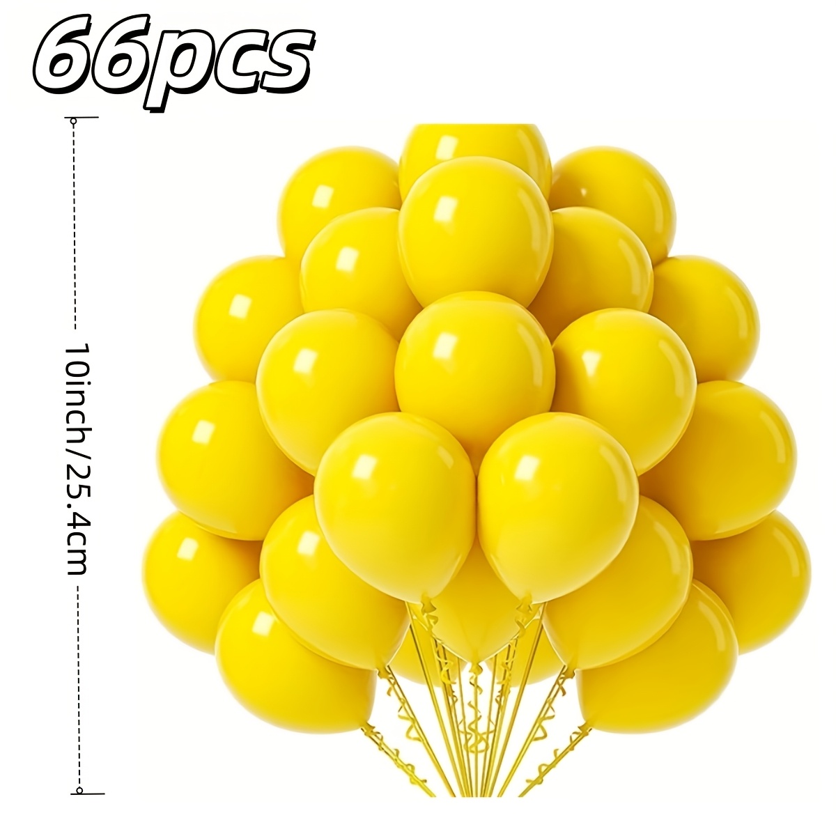 TEMU Set di 66 palloncini in lattice colorati, 10 pollici, , , , Verde, Blu, Viola, , , Rosa, , per feste di compleanno, matrimoni, decorazioni per