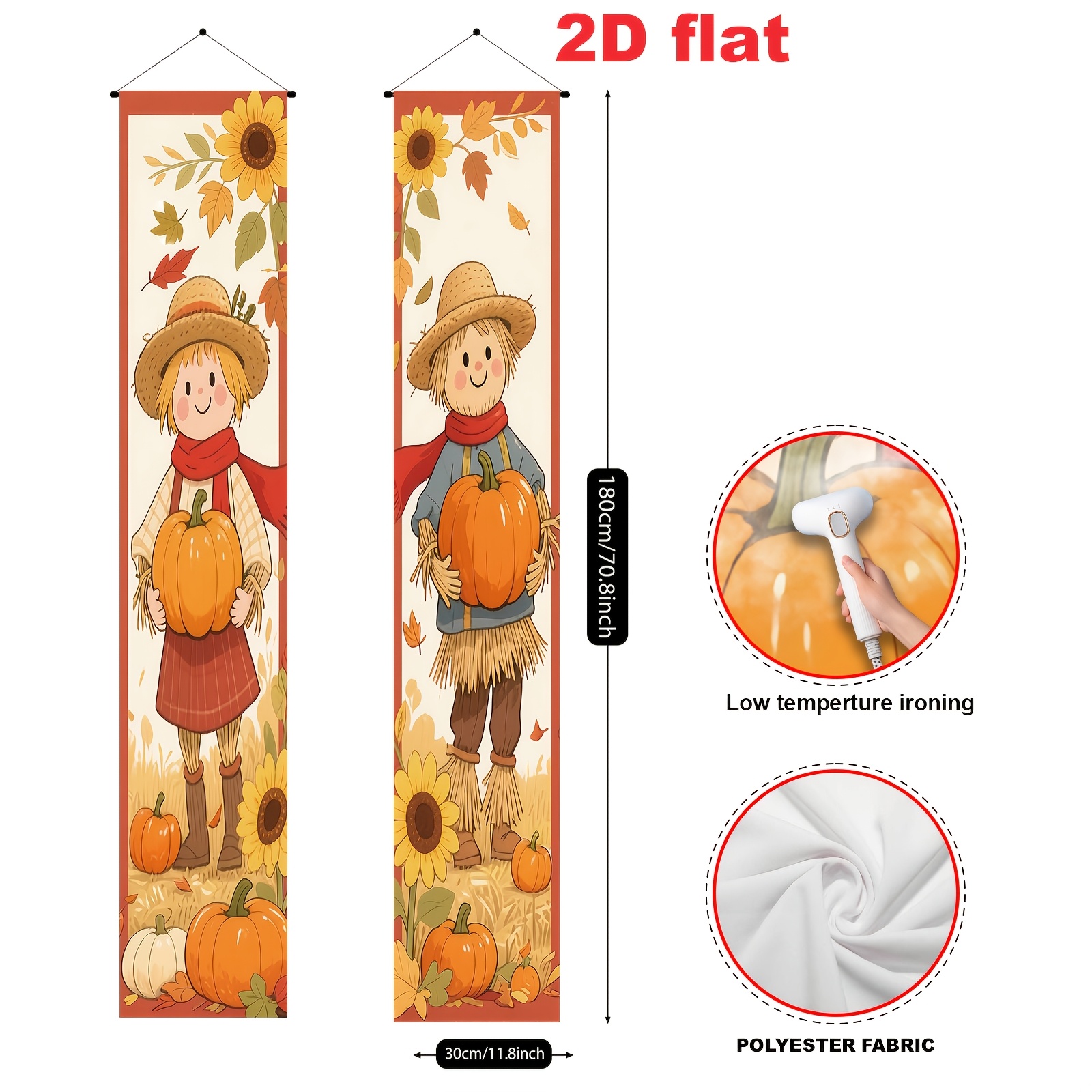 TEMU Banner piatto 2D, Banner piatto 2D - Banner piatto 2D, Banner piatto 2D - Banner piatto 2D [Banner per feste, Bandiera/Banner per feste] 2 pezzi