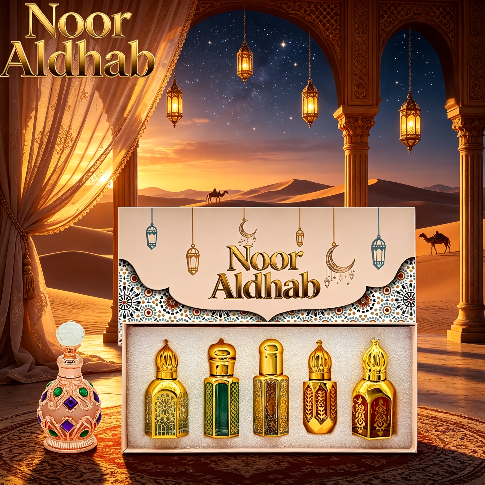 Image of [6pcs Set And Na5 Essential Oil Gift Set] ( Gourmand) And (oriental ) Essential Oils | Floral Oud Gift Set (romantic Gift For Lover | Festival Birthday Anniversary Creative Gift)