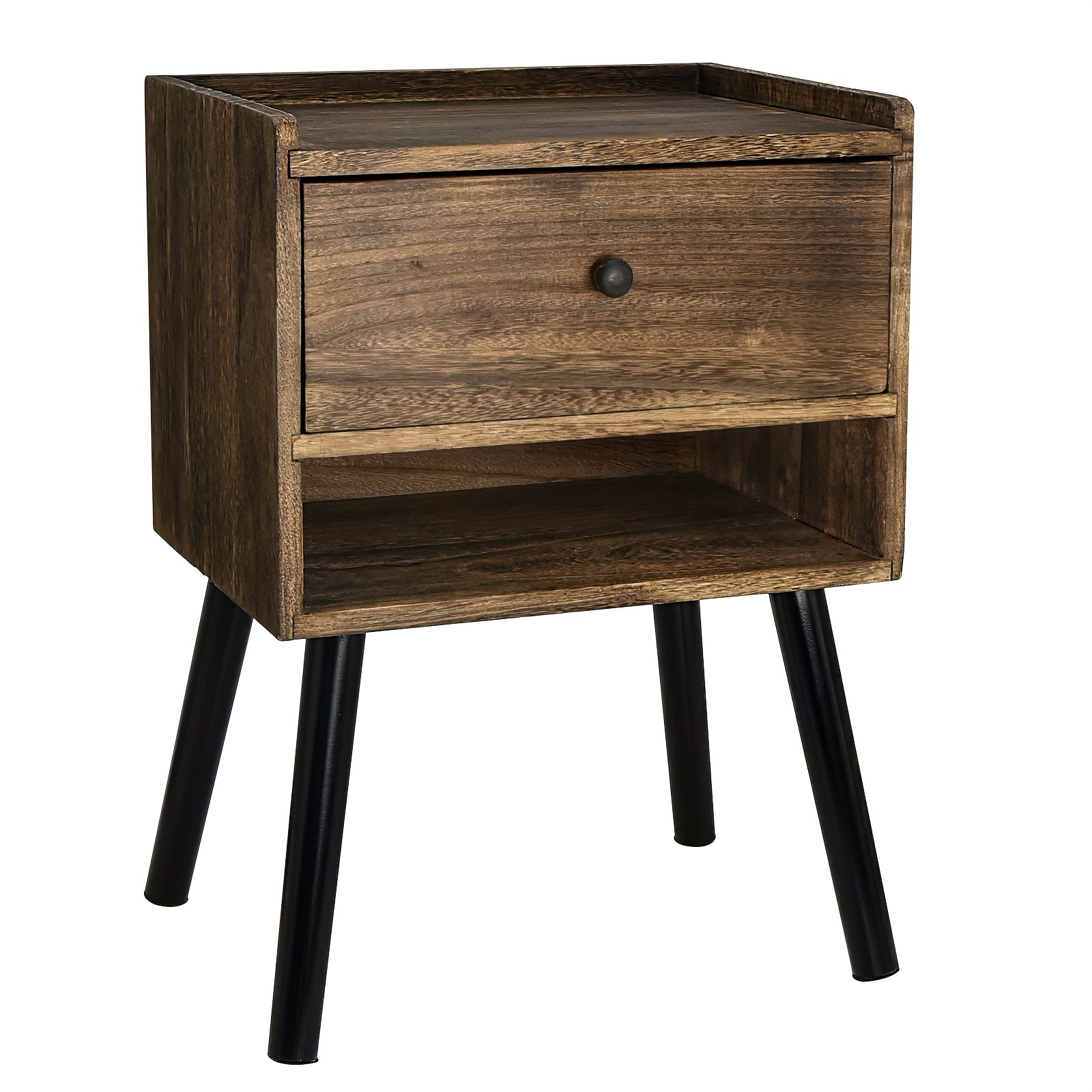 

Night Stand With Drawers, Solid Wood Nighstand Bedside Tables With Legs And Large Storage Space, End Table, Side Table, For Bedroom