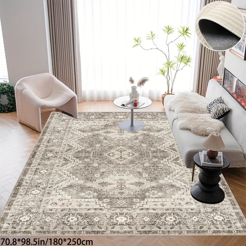 

Office Carpet Meeting Room Home Carpet European Simple Nordic Made Old Printed Pattern Washable Area Carpet Office Living Room Bedroom Carpet Non-slip Waterproof Absorbent Durable