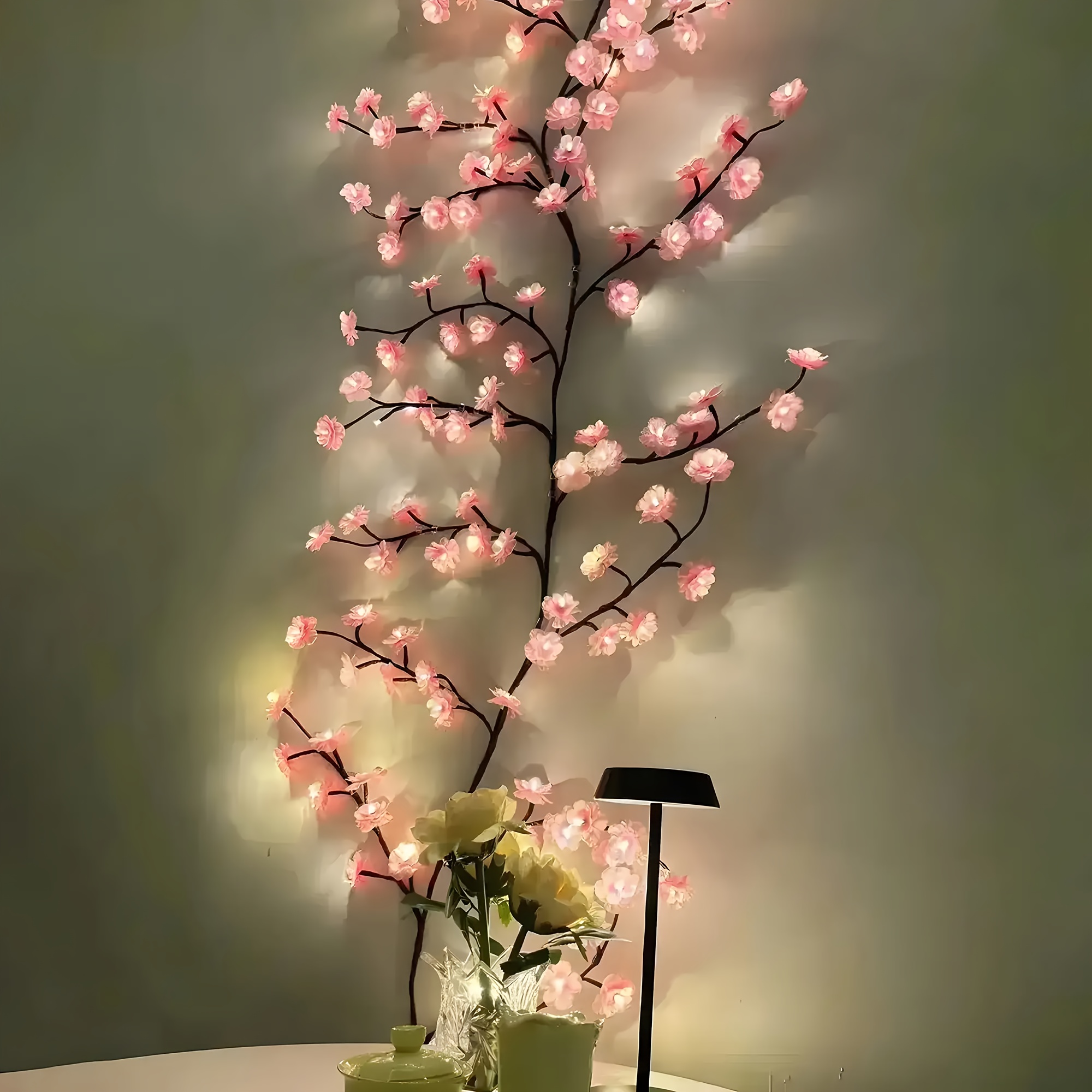 

Cherry Tree Branch Rattan Lighting Cherry Creative Decorative Tree Branch Lights Randomly Tree Lights Ambient Lights