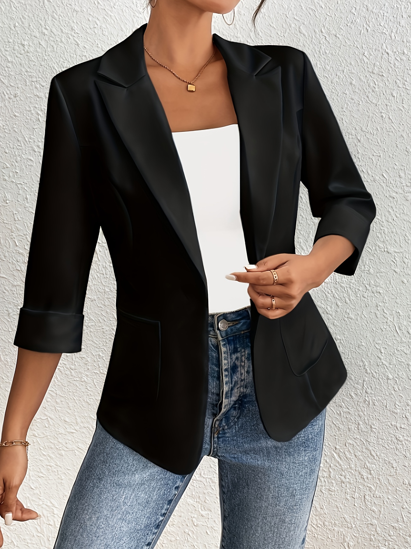 plus size plus size elegant black women solid color Temu Bahrain